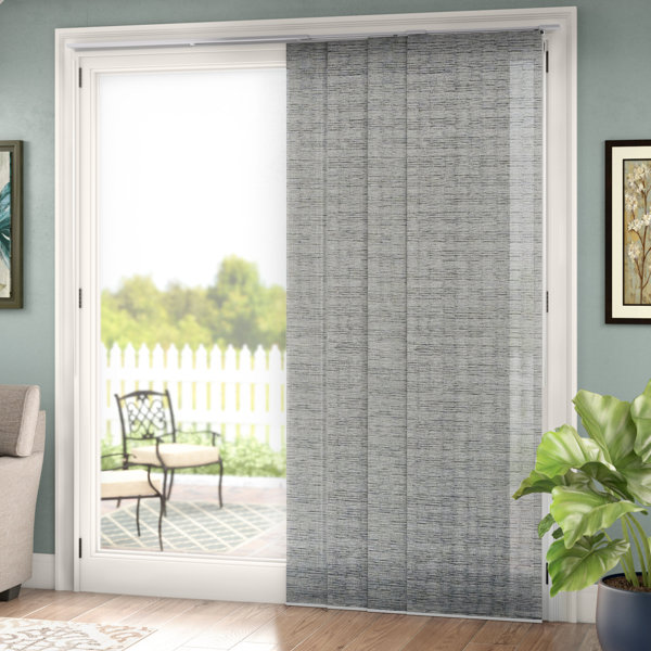 Symple Stuff Adjustable Sliding Room Darkening Vertical Blind Reviews Wayfair